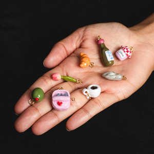 Encantos de Acero Inoxidable Impermeables con Diseño de Frutas y Comida para Personalizar tu Propia Joyería - Product Image 3