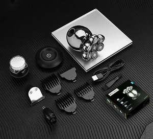 Rasoir Électrique Crâne 7D Flottant Détachable Rechargeable pour Homme, <span class=keywords><strong>Tondeuse</strong></span> à Barbe et Rasoir de Tête - Product Image 5