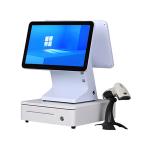 เครื่องบันทึกเงินสดระบบสัมผัสแบบ All-in-One ขนาด 15.6 นิ้ว พร้อมหน้าจอสัมผัสคู่ 4 คอร์ สำหรับธุรกิจค้าปลีกอัจฉริยะ I9s ระบบสัมผัสคู่ - Product Image 1