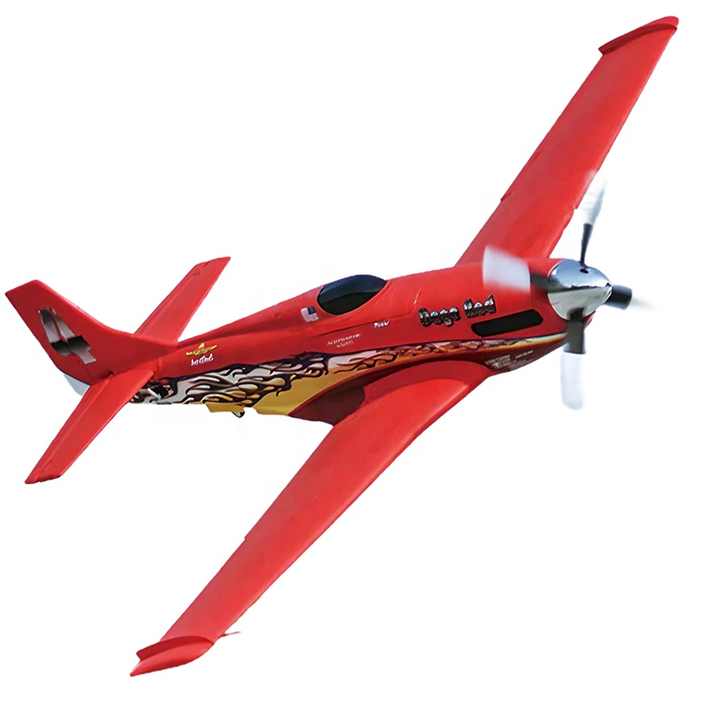 FMS 1100mm P-51 Mustang V2 Dago Red Racer PNP RCプレーン (初心者