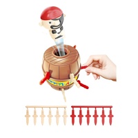 Multiple jeu de société interactif Pirate Age 3 + Thrilling Pop-up Surprise Barrel Shape Plastic Table Top Fun