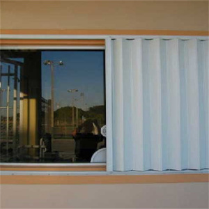 Volets pliants accordéon Hurricane en aluminium pour fenêtres, persiennes extérieures coupe-vent pour patio, conformes aux normes de l'État de la Floride - Product Image 1