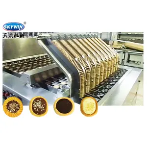 Mesin Biskuit Isi Coklat Harga Pabrik Mesin Tart Titik Jam Kue Otomatis Stainless Steel