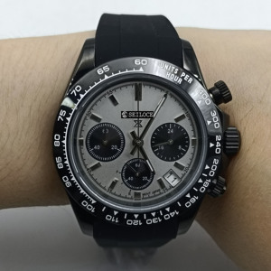 Reloj SEILOCE de 39 mm para Hombre con Cristal de Zafiro, Movimiento Vk63, Logotipo Personalizado, Cronógrafo, Reloj de Cuarzo para Negocios - Product Image 2