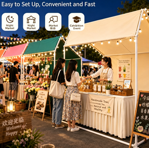 เต็นท์แคมป์ปิ้งกลางแจ้งแบบพับได้ เต็นท์พกพาสำหรับงานแสดงสินค้า ตลาดนัด และทริปครอบครัว - Product Image 3