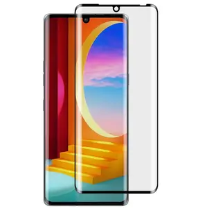 3D Cuvred Đầy Đủ Keo Bảo Hiểm Đầy Đủ Tempered Glass Bảo Vệ Màn Hình Bảo Vệ Phim Bảo Vệ Cho LG Samsung