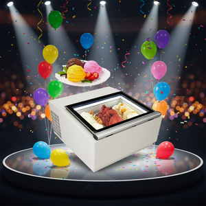 Congelador Comercial <span class=keywords><strong>para</strong></span> Exhibición de Gelato, Cuerpo Resistente <span class=keywords><strong>para</strong></span> Fábrica de Helados, Tienda Minorista, <span class=keywords><strong>Vitrina</strong></span> <span class=keywords><strong>para</strong></span> Exhibición de Helados - Product Image 1