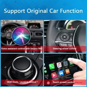 Adaptador CarPlay <span class=keywords><strong>inalámbrico</strong></span> 2 en 1 y adaptador <span class=keywords><strong>inalámbrico</strong></span> automático <span class=keywords><strong>Android</strong></span>, enchufe y enchufe para iPhone con cable a Netflix <span class=keywords><strong>inalámbrico</strong></span> YouTube - Product Image 5