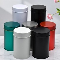 Boîte à thé imprimée multicolore à quatre couleurs avec couvercles imbriqués, hermétique et résistante à l'humidité, en fer blanc vide pour emballage alimentaire
