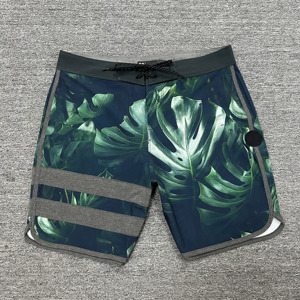 Shorts de bain pour hommes, séchage rapide, hydrofuges, avec cordon de serrage, pour la natation et le surf - Product Image 4