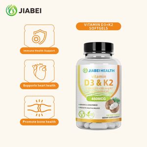 Suplemen Herbal Organik Merek Sendiri OEM/ODM Kapsul Vitamin D3-K2 untuk Suplemen Herbal Premium Oral - Product Image 3