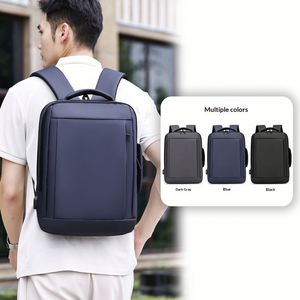 Wholesale Custom Logo Men's Business USB Charging Port Waterproof Quality <b>Bags</b> Backpacks Laptop Bagpack Travel Back <b>Pack</b> - Product Image 4