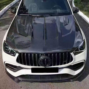 Новый капот из углеродного волокна с заклепками для Mercedes-Benz GLE53/GLE63/GLE450 2020+ LD Engine – универсальная установка, черный, простая установка 1 - Product Image 3