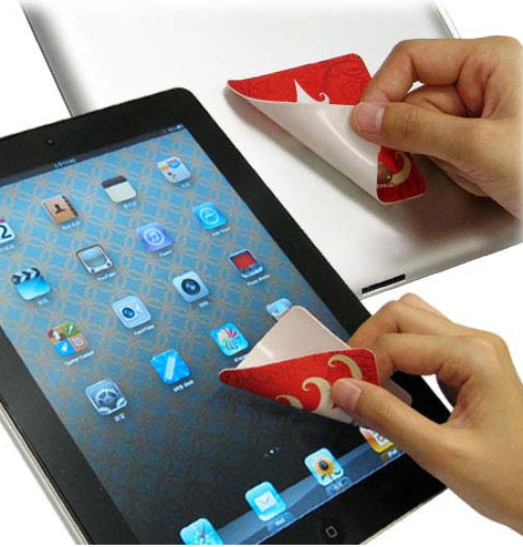 Sticky Mobile Cleaner Promotional Microfiber Sticker Screen Cleaner for Mobile Phone