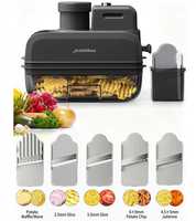 Migecon Coupe-légumes multifonctionnel : l'ultime trancheuse automatique pour pommes de terre et frites