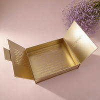 Boîte à cadeaux de luxe en papier en forme de livre à double ouverture magnétique, élégante, pour souvenirs