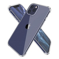 Étui de téléphone transparent en TPU antichoc pour iPhone 16 15 14 13 12 11 Pro Max Mini SE2020 XS XR XS MAX 8 7 Plus