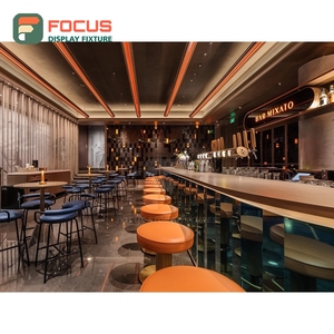 Mostrador de Servicio para Cafetería de Alta Capacidad con Panel de Vidrio Templado, Zona de Exhibición de Accesorios, Mostrador de Caja para Cafetería - Product Image 1