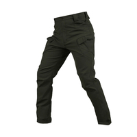 Pantalon tactique softshell imperméable pour hommes Pantalon d'hiver pour fans de sport de plein air Pantalon de randonnée Pantalon de chasse Pantalon cargo multi-poches