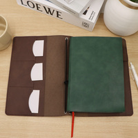 Couverture de protection pour livre en gros, en cuir PU vintage, rechargeable, format A5, pour carnet et agenda portable, idéale pour le bureau et l'école