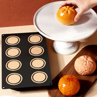 Nouveau moule en silicone en forme d'orange, mini outil de cuisson pour gâteaux et mousses, qualité alimentaire, antiadhésif, facile à démouler, réutilisable, pour projets DIY et créations en plâtre