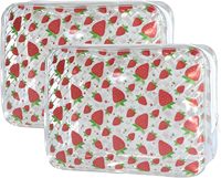 Trousse de Toilette Transparente en PVC, Imperméable, Portable, Organisateur de Cosmétiques de Voyage, Pochette de Rangement Réutilisable pour Salle de Bain, Douche, Quotidien et Voyages