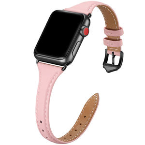 Correa de Reloj de Cuero Suave, Correa de Cuero Granulado, Delgada y Ligera para Relojes IWatch Ultra SE <span class=keywords><strong>SE2</strong></span> Series 10 9 8 7 6 5 4 3 2 1 - Product Image 4