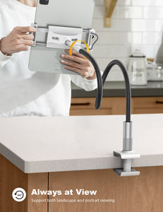 Support de <span class=keywords><strong>tablette</strong></span> flexible Lamicall LS02, support de <span class=keywords><strong>tablette</strong></span> mains libres pour lit, tête de lit, bras paresseux, rotation à 360 degrés, support de <span class=keywords><strong>tablette</strong></span> intelligent - Product Image 3