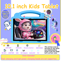 Nouvelle tablette éducative pour enfants YP 10,1 pouces Android 12 avec carte SIM, 3 Go + 64 Go, processeur MTK Octa Core, batterie 4000 mAh, Wi-Fi, 1280x800, BLEU/ROSE