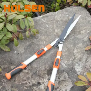 Holsen 28"-36" Professional Carbon Steel Garden Aluminium Handle Telescopic Hedge Shear