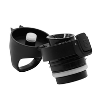 Accessoire de camping : Tasse à double paroi de 600 ml avec boucle pliable et lèvre rotative