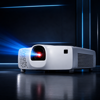 Proyector Láser de Tiro Corto OEM de 5200 Lúmenes, Mejora 4K, HDR10, Lente RICOH, Altavoces Integrados, Portátil para Cine en Casa