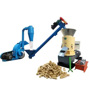 Biomasse Holz pellet maschine Hoch leistung 1-2 t/h Eiche Brennholz Biomasse Holz pellet Herstellung Maschine Preis