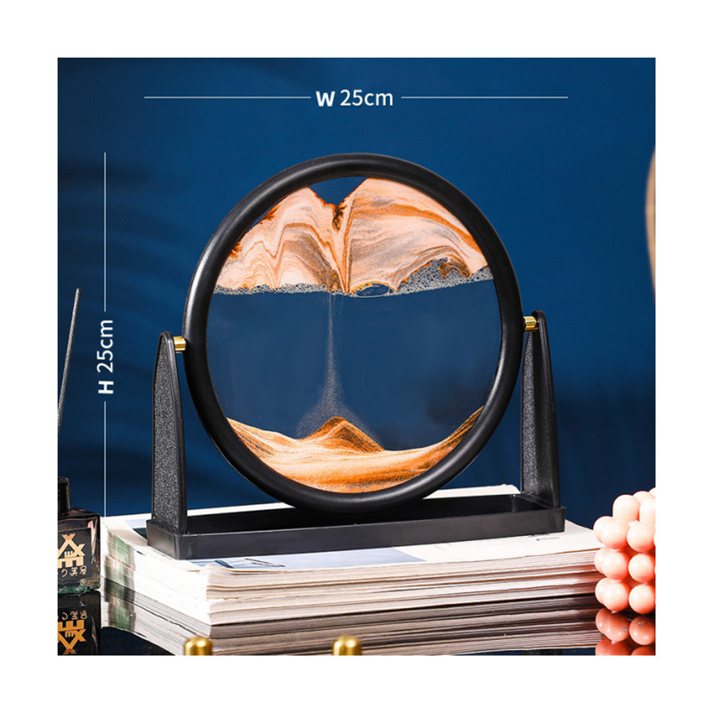 Картина с движущимся песком, 3d-песочные часы 25 см, накидка для глубоководного песка, картина с сыпучим песком для домашнего декора