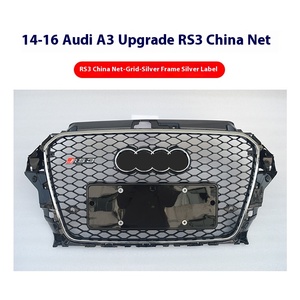 2013-2016 <b>A3</b> Sports Style Front Bumper Fog Light Grille RS3 Mid-Grid 8V ABS Plastic New Condition Car Grills Upgrade LRS3-15RS3. - Product Image 4