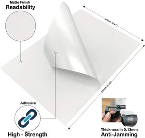 Có thể tái chế tùy chỉnh <span class=keywords><strong>A4</strong></span> tấm phun Matte dính có thể in nhãn Matt kích thước cho máy in vinyl Sticker giấy - Product Image 3