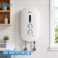 Chauffe-eau électrique WYN-T03 3,5 kW 220 V avec pompe intégrée, bouton à variation continue, thermostat automatique, multiprotection IP25, cuisine, salle de bain