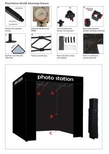 Khung Ảnh Màu Đen Ngoài Trời Bằng Thép 0808 Lều Gazebo Quảng Cáo In Tùy Chỉnh Bật Lên Gấp Gọn Cho Lều Triển Lãm Thương Mại - Product Image 5