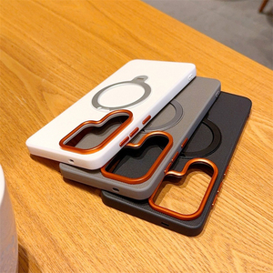 เคสโทรศัพท์มือถือหนังแบบแม่เหล็กทอเทคโนโลยีใหม่สำหรับ Samsung S26 S25 Ultra และ iPhone 17 16 Pro - Product Image 6
