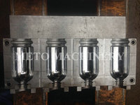 Machine de soufflage entièrement automatique à 4 cavités pour préformes de bouteilles transparentes, machine de fabrication de bouteilles cosmétiques, prix compétitif