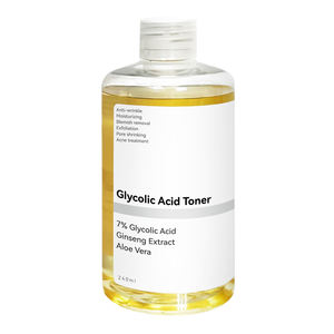 Marque privée Astringe Pores réduit les imperfections <span class=keywords><strong>de</strong></span> la peau Toner Pad Peau rougeoyante Acide glycolique 7% Tonique exfoliant pour le visage - Product Image 1