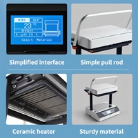 Machine de thermoformage de bureau Vaquform - Machine de moulage plastique industrielle pour coques/plateaux