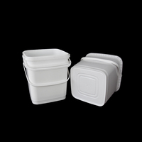 Matériaux de haute qualité fabriqués 1l/5l/10l/15l/20l/25l seaux à glace en plastique pour le stockage des aliments