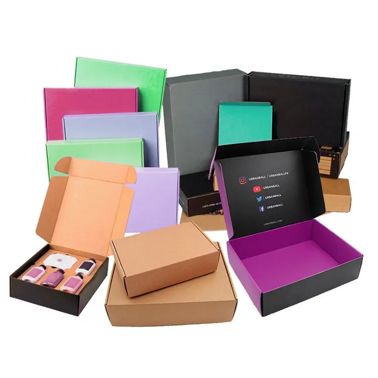 Caja de embalaje personalizada para ropa, embalaje con logotipo personalizado, corrugado