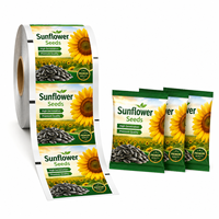 Rouleau de film d'emballage personnalisé pour graines de tournesol, film laminé haute barrière flexible pour sachets de graines agricoles