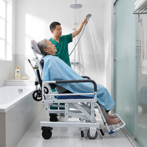 Vente directe usine : Fauteuil de bain inclinable avec siège de toilette pour personnes âgées et patients immobiles - Product Image 1