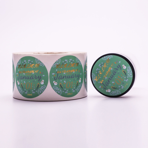 Etiquetas Autoadhesivas Redondas Personalizadas de Vinilo/PVC Impermeables <span class=keywords><strong>para</strong></span> Envasado de Alimentos, Dulces, Impresión de Códigos <span class=keywords><strong>QR</strong></span>/Barras - Product Image 6