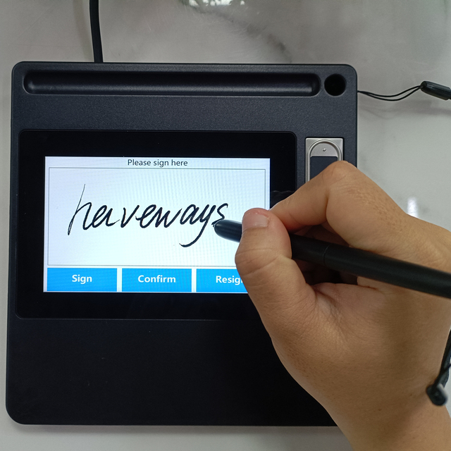 5inch LCD Signature Pads with Fingerprint