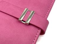 Diario de Cuero Rosa con Patrón Repujado, Páginas para Escribir Impresas Personalizadas, Diario de Cuero con Cubierta Elegante, Cuaderno Personalizable