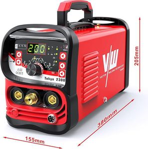 Machine à souder TIG MMA Vector <span class=keywords><strong>Tokyo</strong></span> 2300 230V HF 200A à impulsions pour acier au carbone et acier inoxydable, soudeuse à onduleur IGBT - Product Image 3